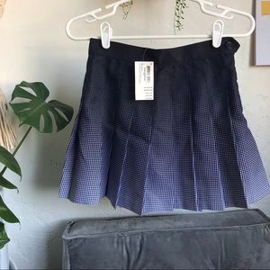 AMERICAN APPAREL PATRIOT BLUE OMBRÉ TENNIS SKIRT